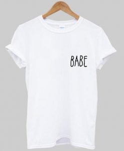 BABE pocket print t-shirt