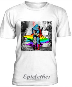 Batman vs Superman gay pride t-shirt