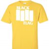 Black Flag Yellow T shirt