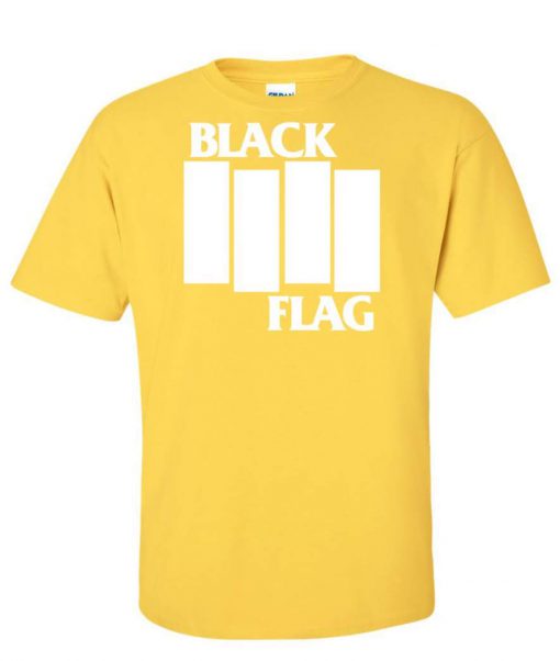 Black Flag Yellow T shirt