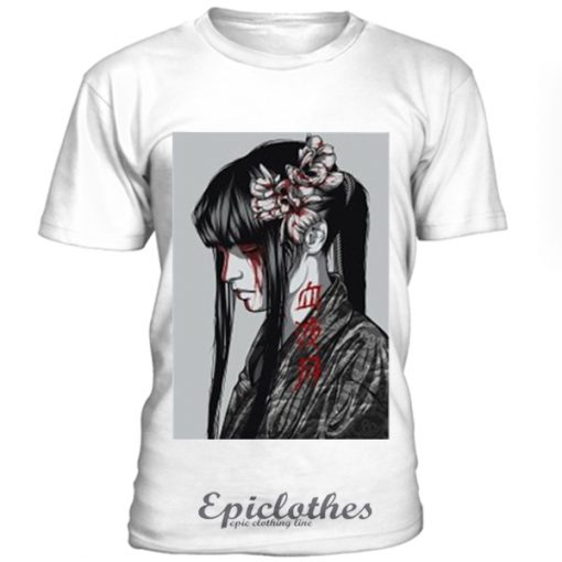 Bloody japanese girl t-shirt