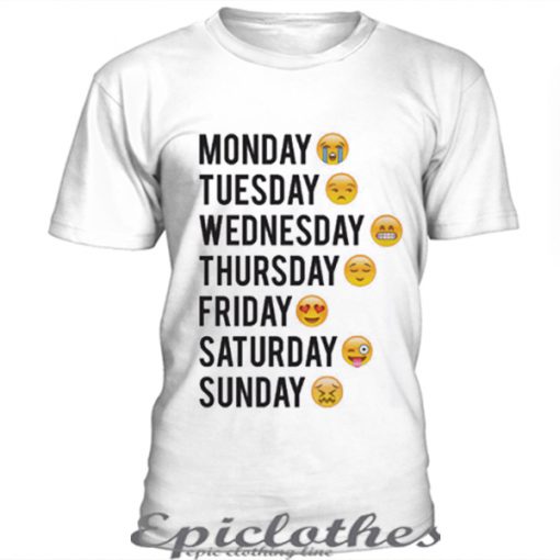 Daily emoticon t-shirt