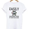 Easily Distracted By Jeeps And Dogs T-shirt-1