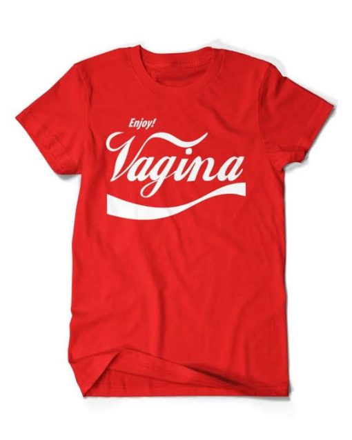 Enjoy Vagina coca cola inspired design t-shirt