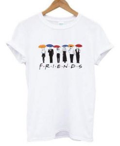 Friends cast and umbrella t-shirt