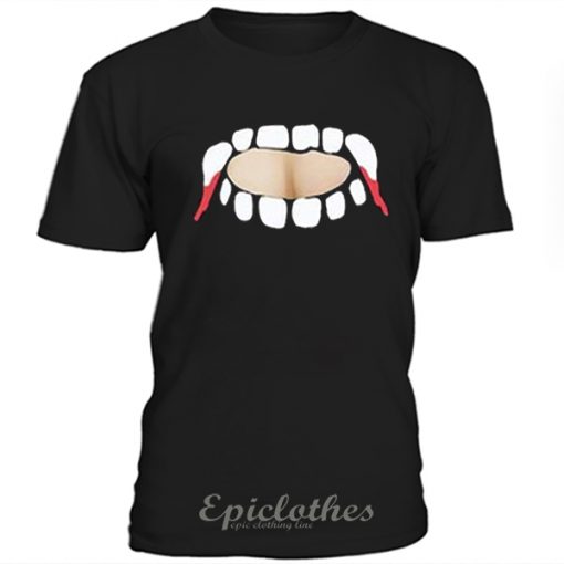 Gabby Show, vampire teeth cut out t shirt