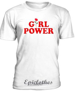 Girl Power rose t-shirt