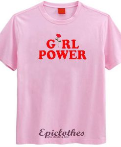 Girl power rose tshirt