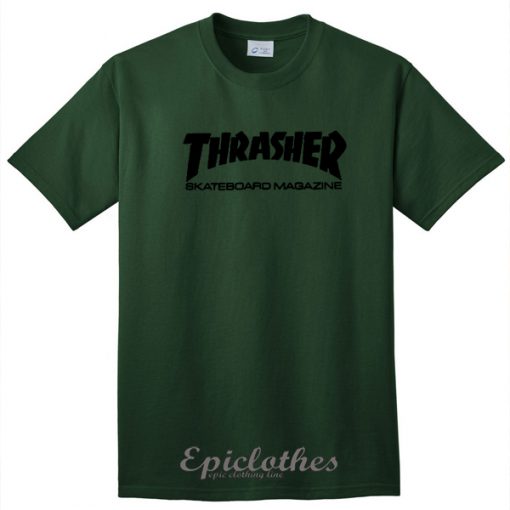 Green Thrasher skateboard Magazine t-shirt