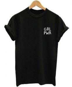 Grl Pwr Girl Power pocket print t-shirt