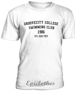 Groovecity college swimming club t-shirt