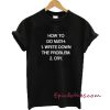 How to do math T-shirt