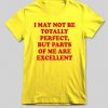 I may not totally perfect t shirt