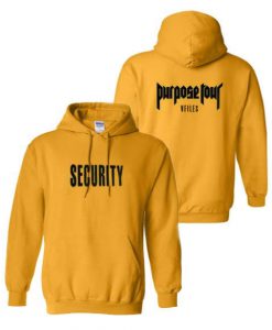 Justin Bieber Purpose Tour Security Hoodie