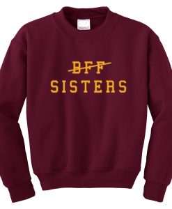 Maroon BFF Sisters Sweatshirt