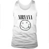 Nirvana smile white tank top