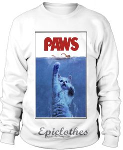 Paws cat Parody Sweatshirt