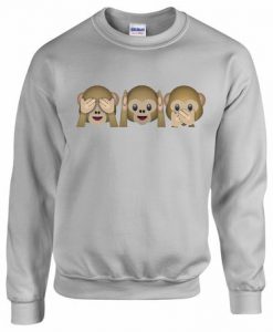 See Hear Speak No Evil Emoji Sweatshirt