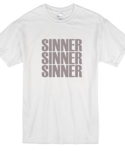 Sinner white T-shirt - Copy