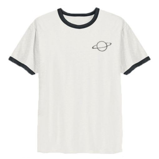 Space Planet ringer t shirt