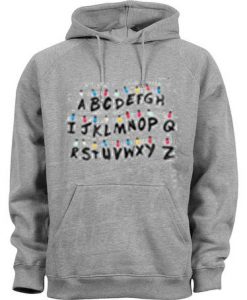 Stranger Things Alphabet Hoodie