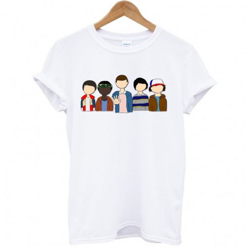 Stranger Things Cartoon Characters t-shirt