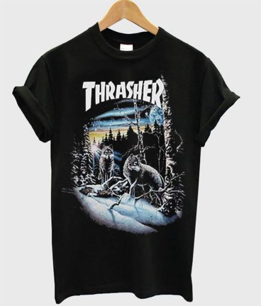 Thrasher 13 wolves t-shirt
