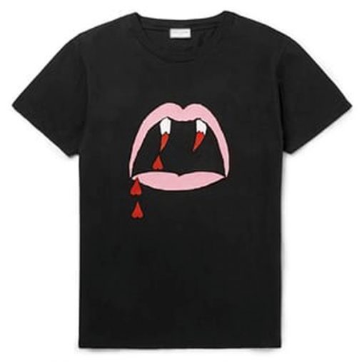 Vampire Fangs Blood Luster Mouth T-shirt