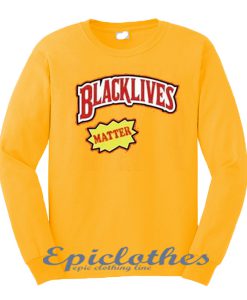 Yellow Black Lives Matter Sweatshirt