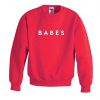 Babes Red Sweatshirt