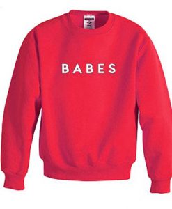 Babes Red Sweatshirt