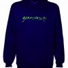 Gooniversity font hoodie pullover