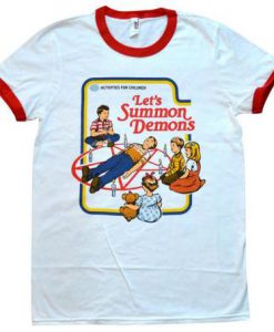 Lets Summon Demon Ringer t shirt