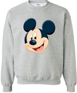 Mickey Mouse Head Sweatshirt