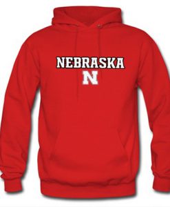 Nebraska Font red hoodie