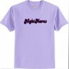 Nightmares on purple T shirt