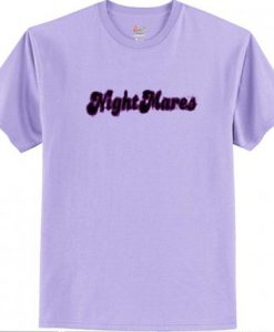 Nightmares on purple T shirt