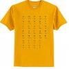Sanskrit print T shirt