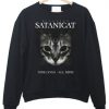 Satanic Cat Nine Lives All Mine Sweatshirt