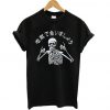 See you in hell skeleton t shirt