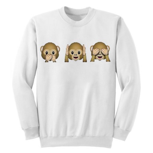 Three Wish Monkeys Emoji Sweatshirt