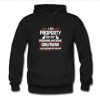 i am property of my freaking awesome girlfriend hoodie