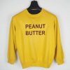 peanut butter yellow unisex sweatshirt