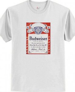 Budweiser Distressed Label T shirt