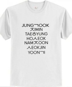 Jung Kook Korean Quote T Shirt