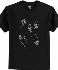 Pattern Sketch Of Hands T Shirt