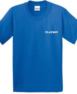 Playboy Blue Pocket Letter T shirt