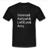 Selena Aaliyah Lefteye Amy T Shirt