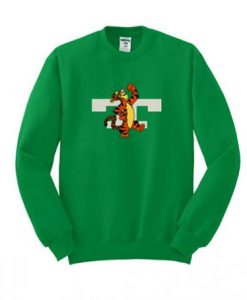 Tiger Green Printed Sweatshirt