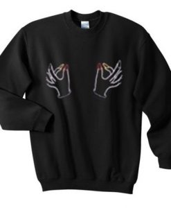 Twin Hands Boobs Sweatshirt